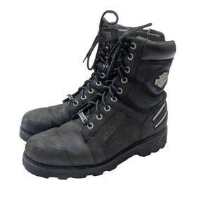 Harley Davidson‎ Bradford Men’s 11 M Black Leather Biker Boots 7.75 Shaft D96212
